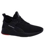 Men's Sneakers Casual Breathable Running Mesh Shoes-BLACK