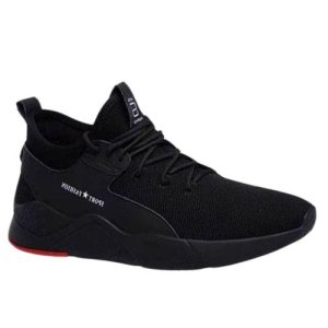 Men's Sneakers Casual Breathable Running Mesh Shoes-BLACK