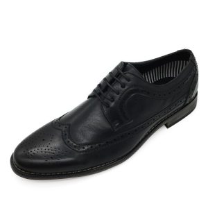 Classic Men's Leather Shoes Business Formal Shoes - Black