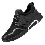 Men's Lace/Slip-on Fashion Sneakers - Black