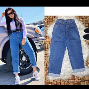 CASUAL HIGH FASHION BOYFRIEND JEANS TROUSERS