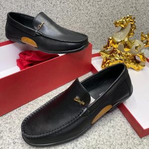CLANKS HANDWOVEN LEATHER SLIP-ON SHOES