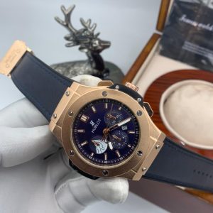 HUBLOT CLASSIC MEN'S LEATHER STEEL LUXURY WRISTWATCH